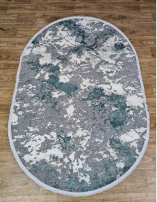 Синтетичний килим LUXURY 05917A TURQUOISE-D.GREY HB - высокое качество по лучшей цене в Украине.